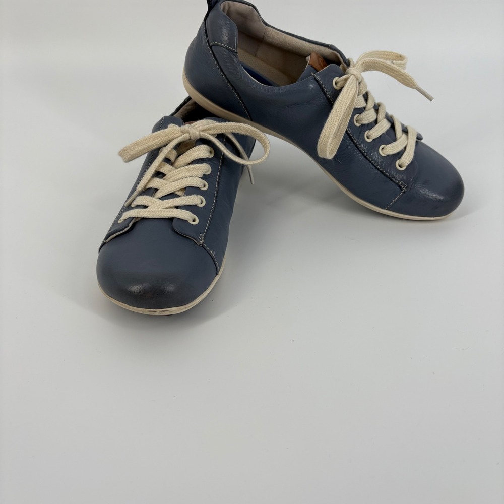 Keen Shoes Women's Blue Leather‎ Comfort Lace Up Casual Sneakers Size 7.5